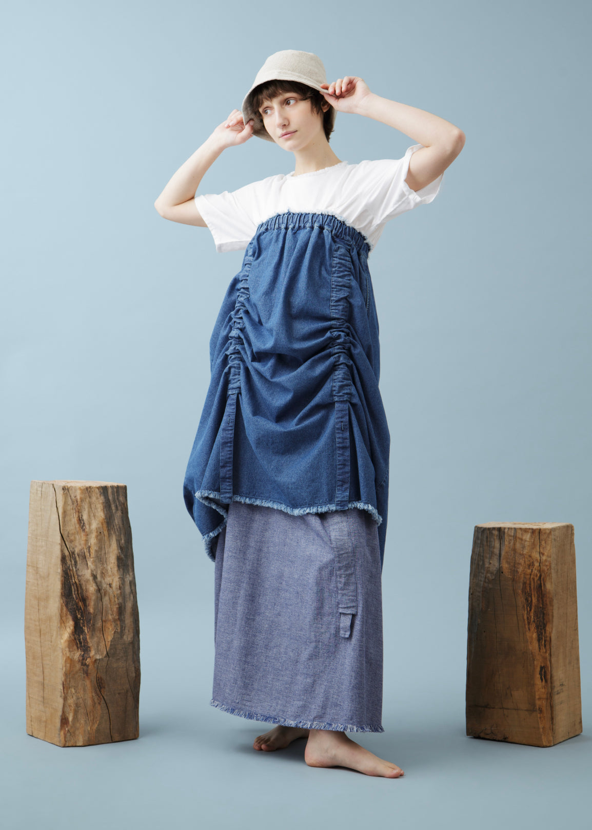 Rhythm Drawstring Skirt Denim