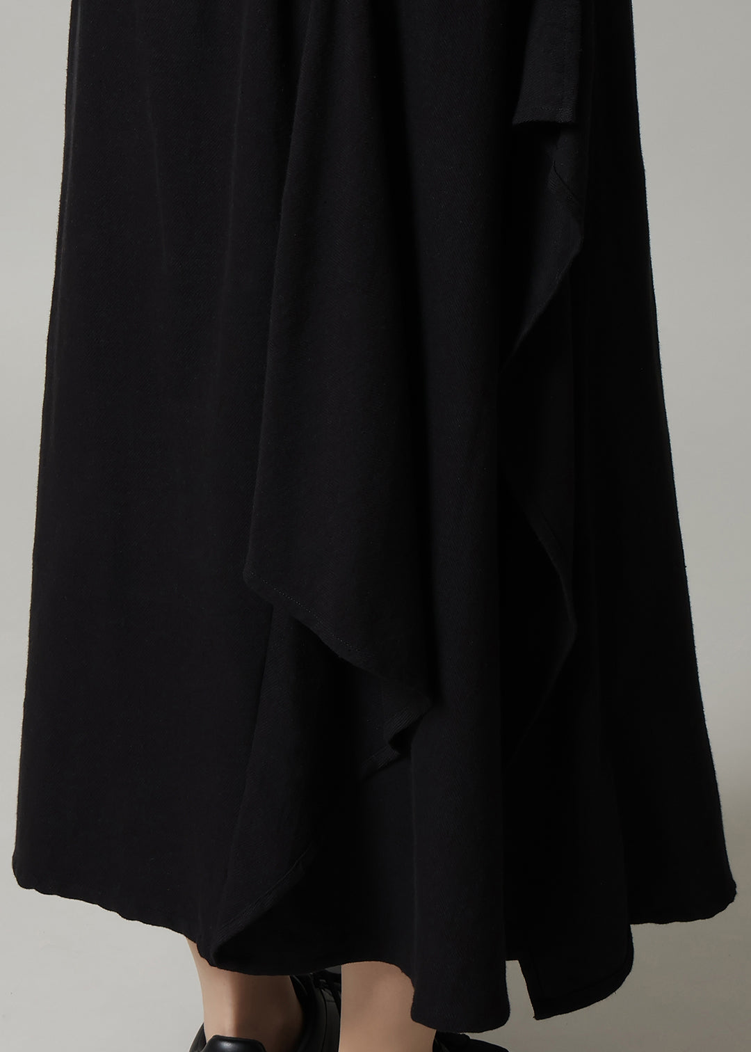 Yuragi Drape Long Skirt 56tw Khadi