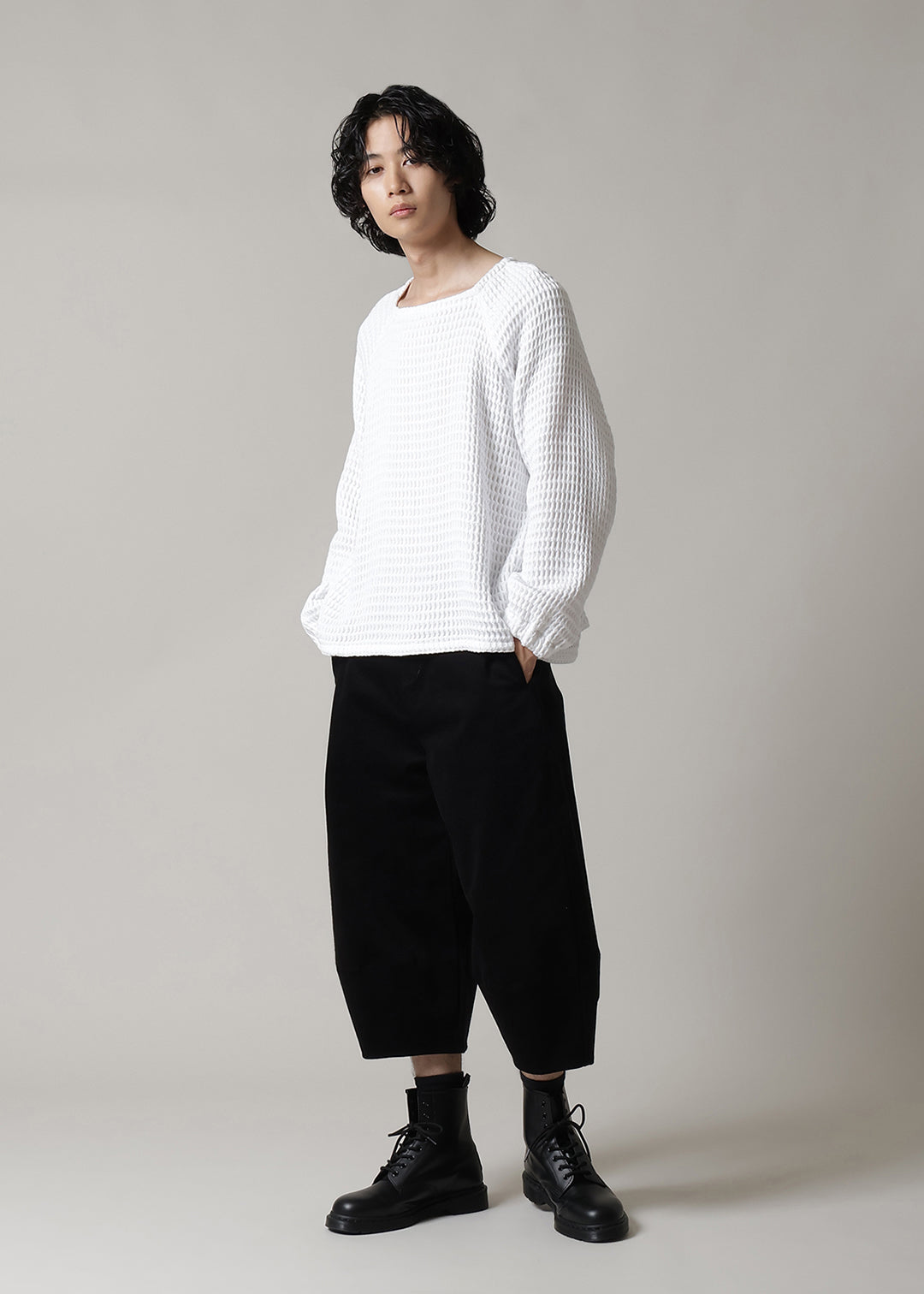 Matou Raglan Sleeve TP Waffle Gauze