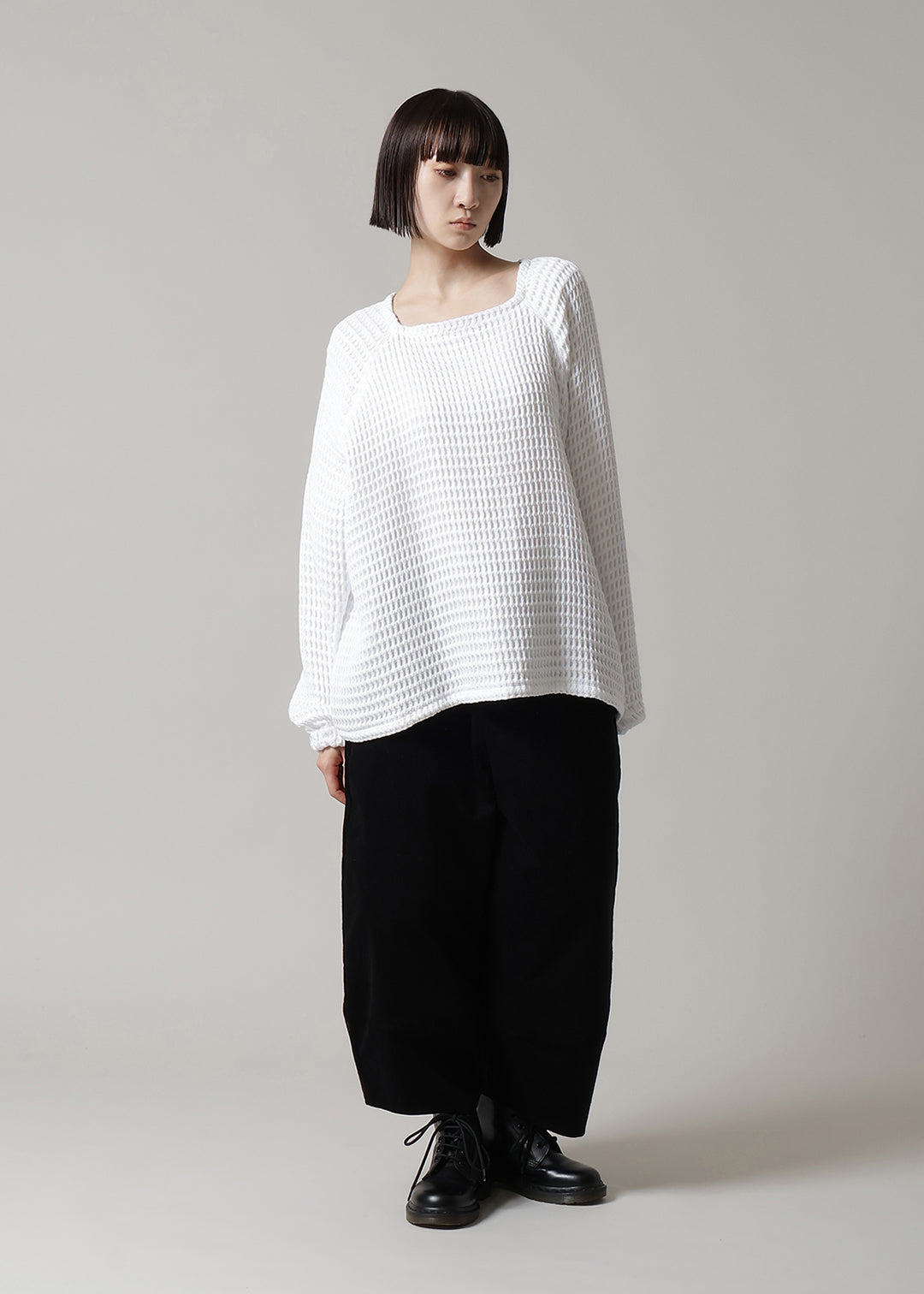 Matou Raglan Sleeve TP Waffle Gauze