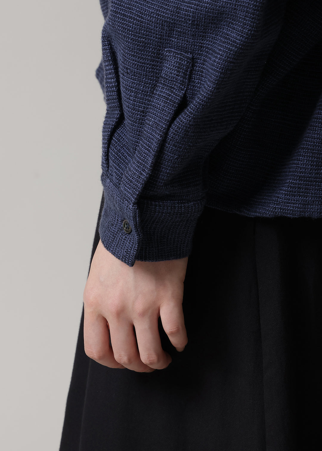 Yui Shirring Tops Overdyed Oxford