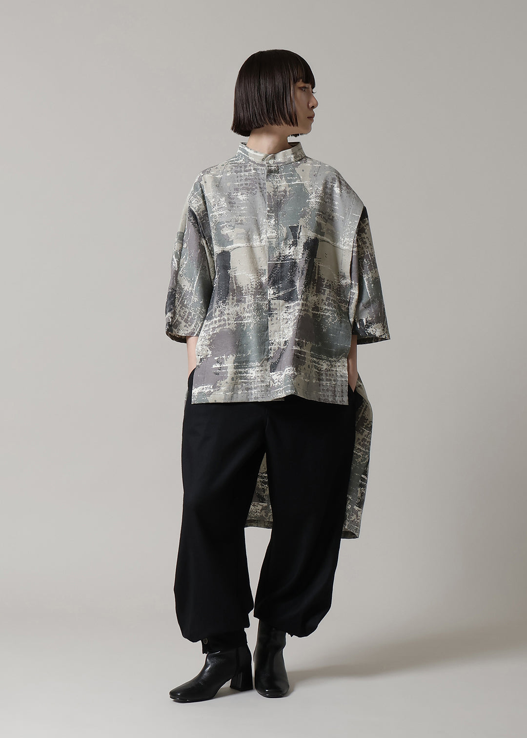 Nomad Shirt Printed Wool Khadi