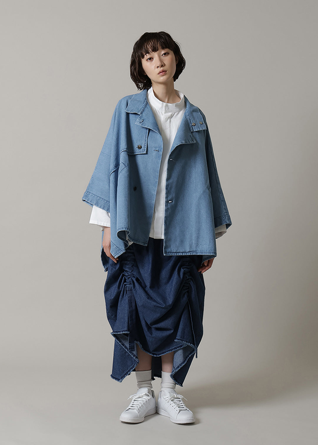 Matou Poncho Denim