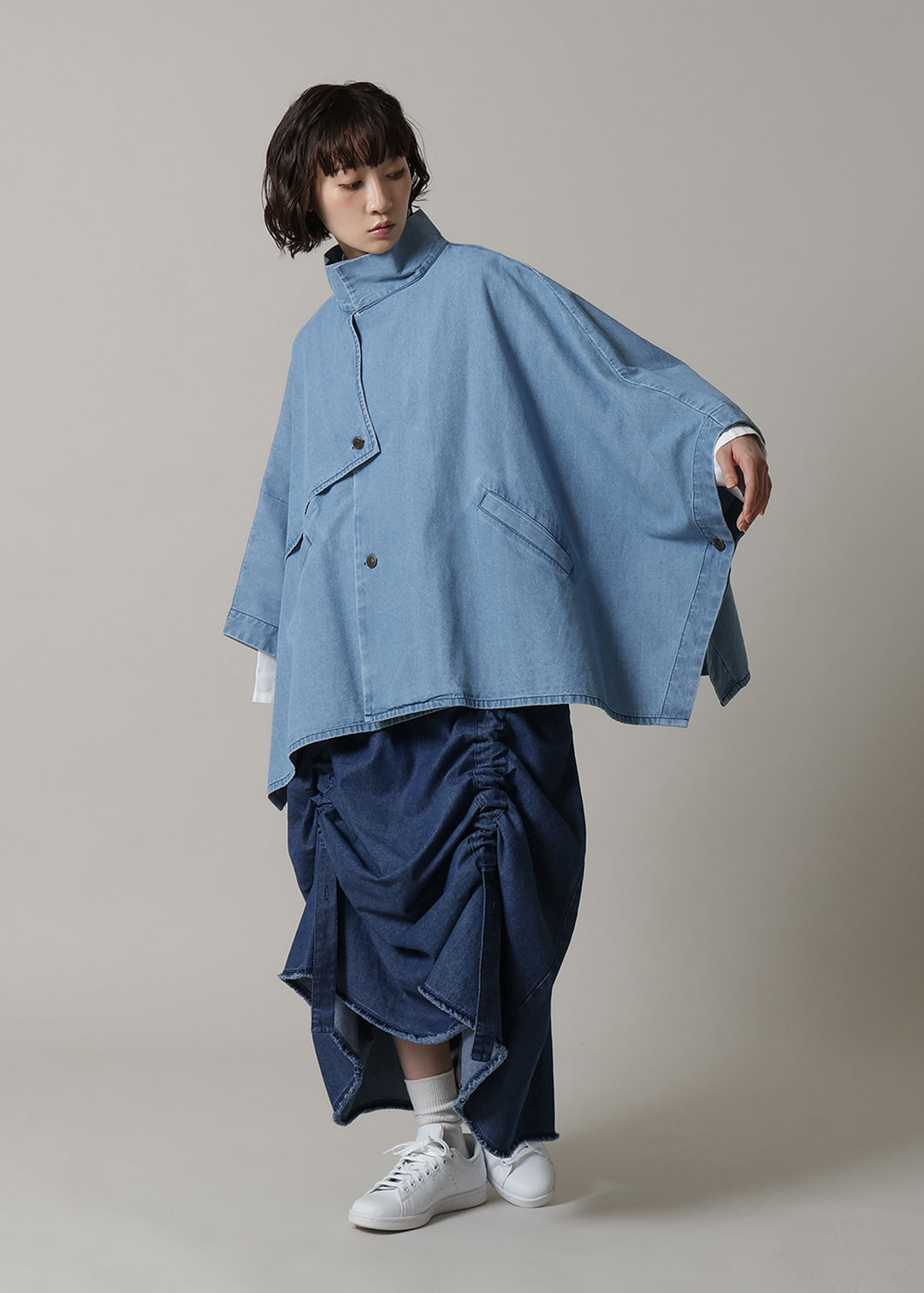 Matou Poncho Denim