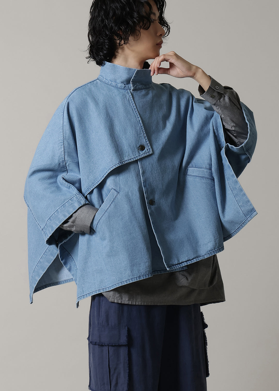 Matou Poncho Denim