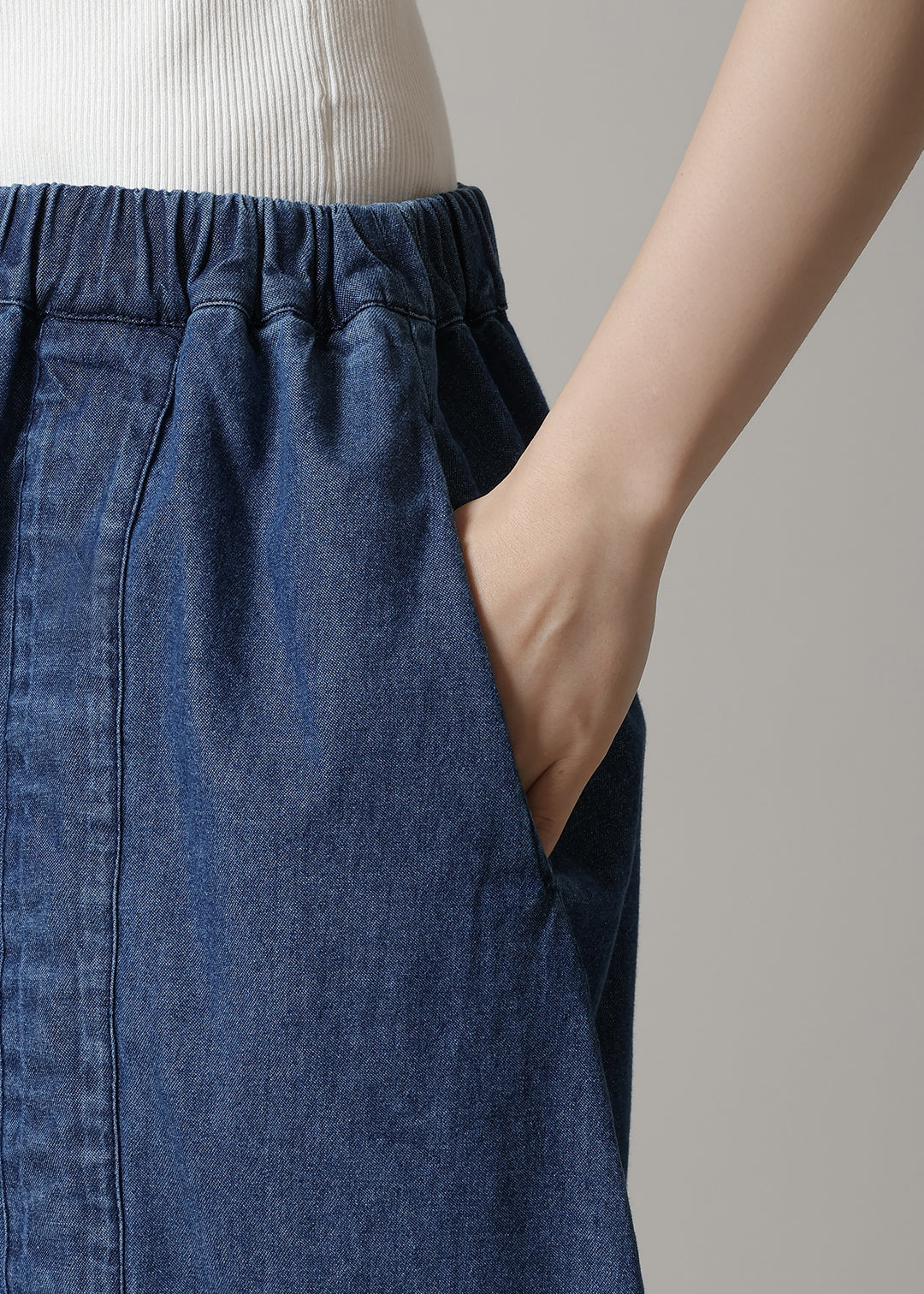 Rhythm Drawstring Skirt Denim