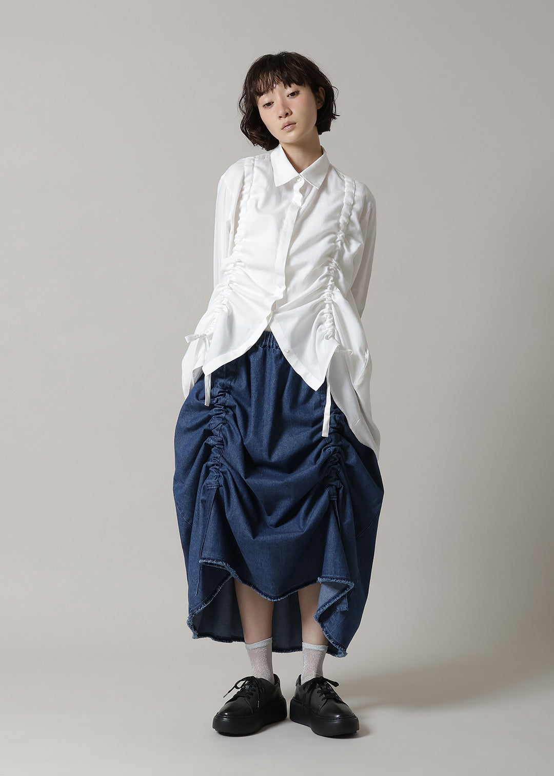 Rhythm Drawstring Skirt Denim