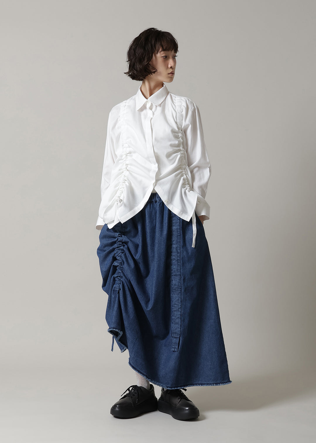 Rhythm Drawstring Skirt Denim