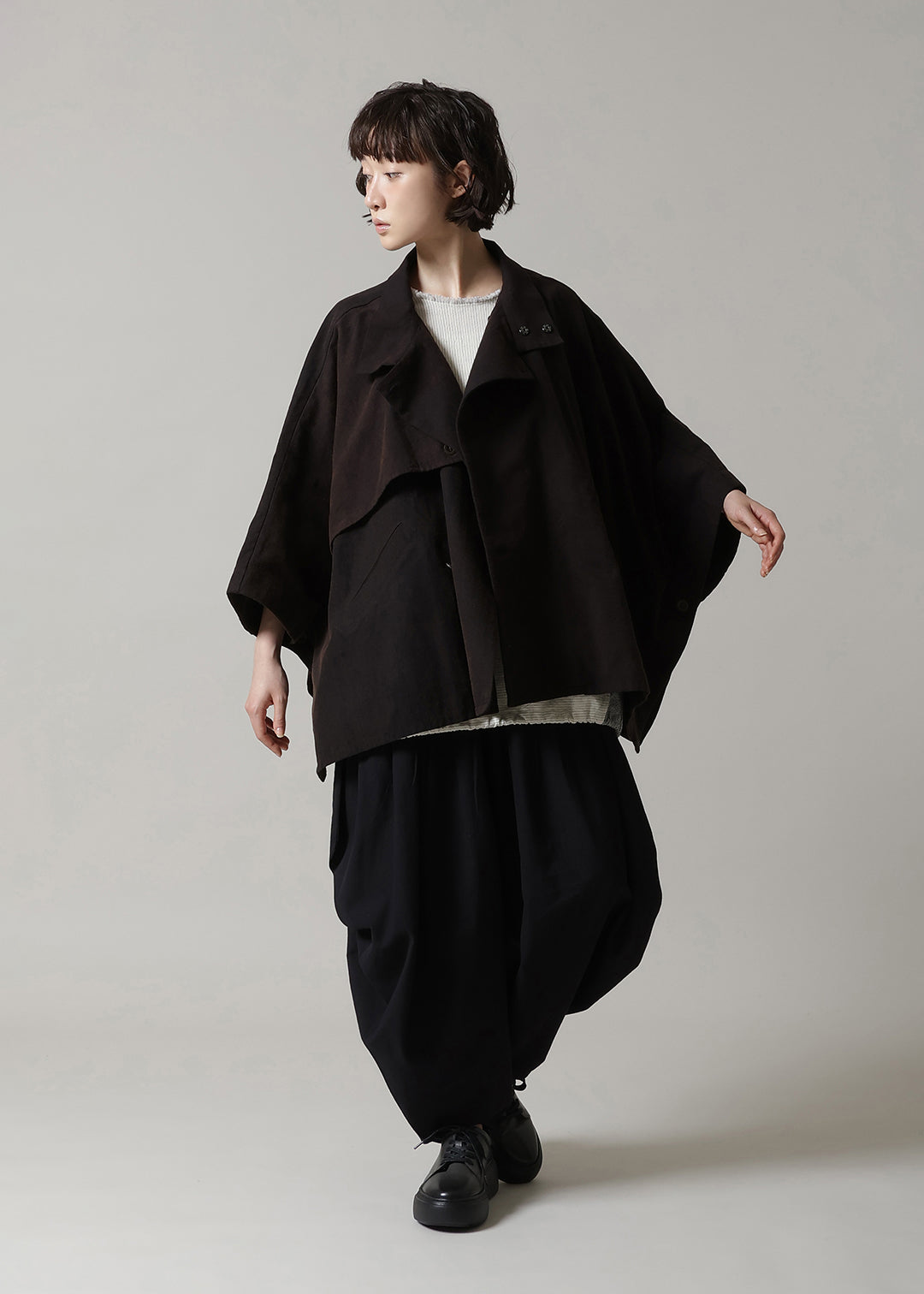 Matou Poncho Washed Khadi