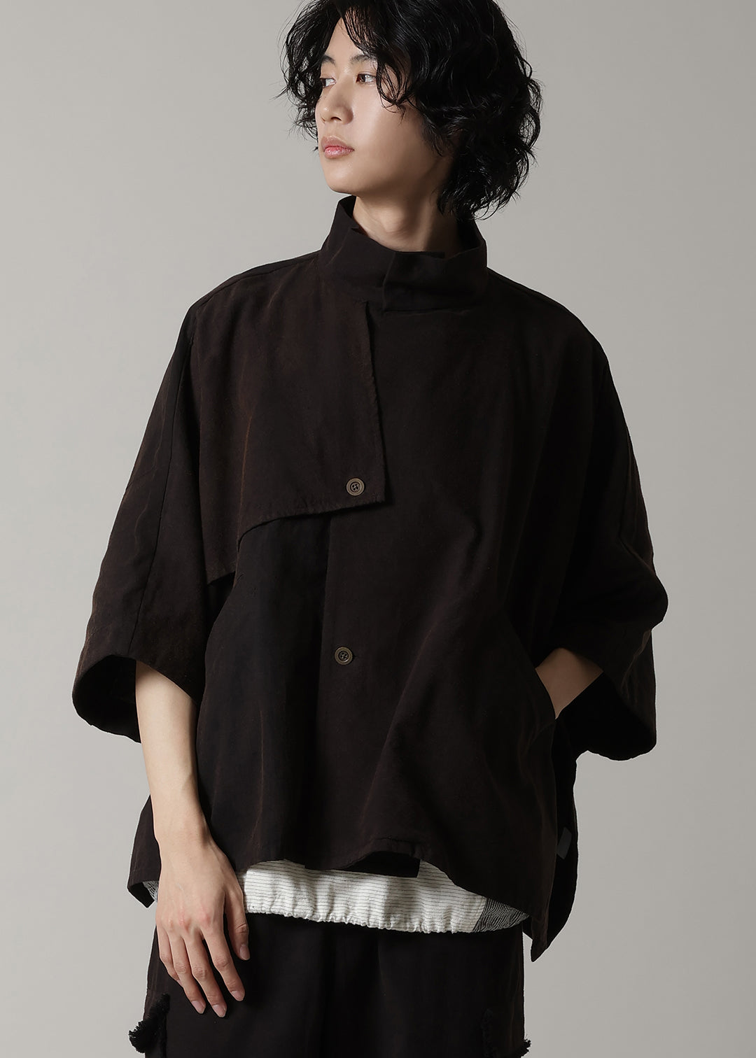 Matou Poncho Washed Khadi