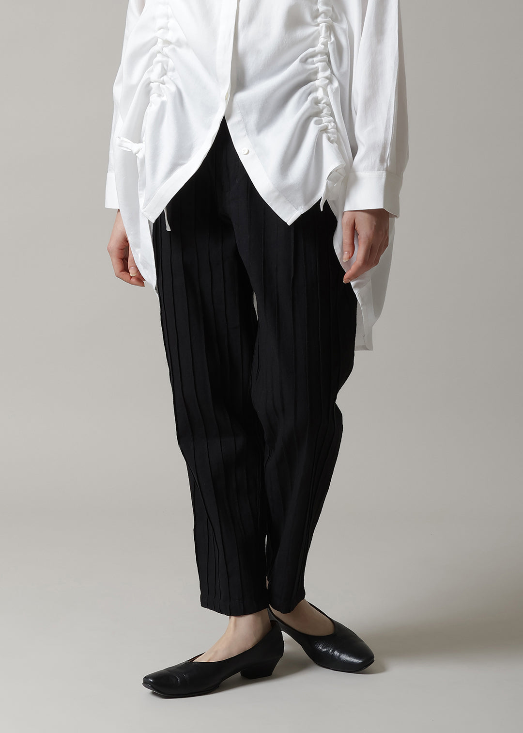 Kaname Pintuck Pants Linen Khadi