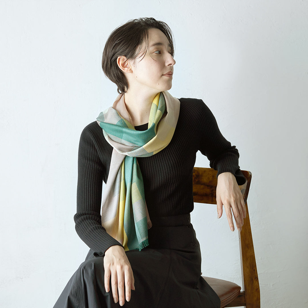 Block Check Silk Stole – マザーハウス 公式サイト