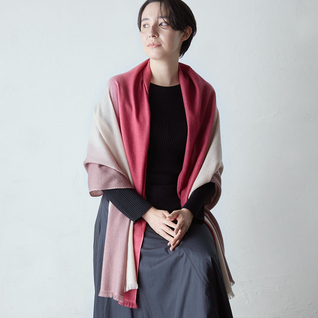 Tricolor Cashmere Stole