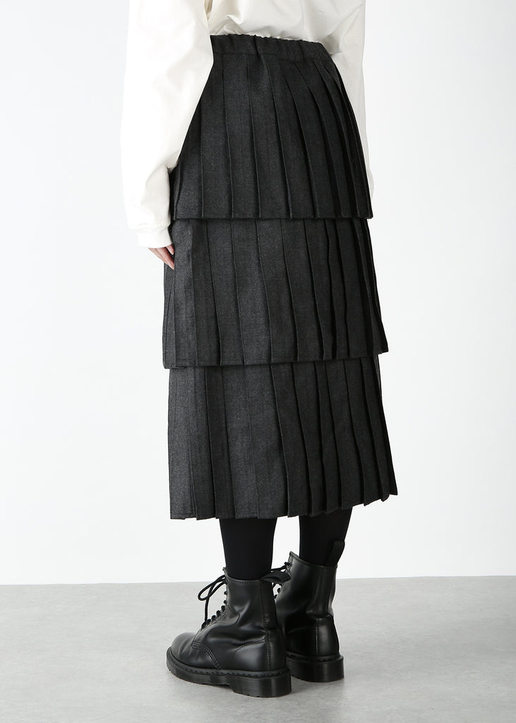 Miyabi Pleat Skirt Ablaze twill – マザーハウス 公式サイト