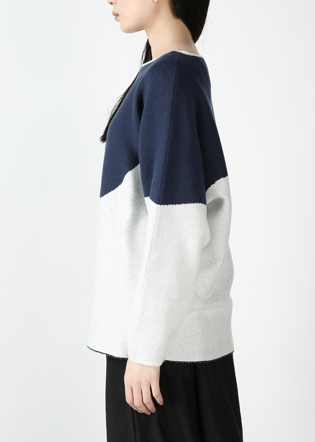 Kirie Jacquard Sweater 14gg Cotton – マザーハウス 公式サイト