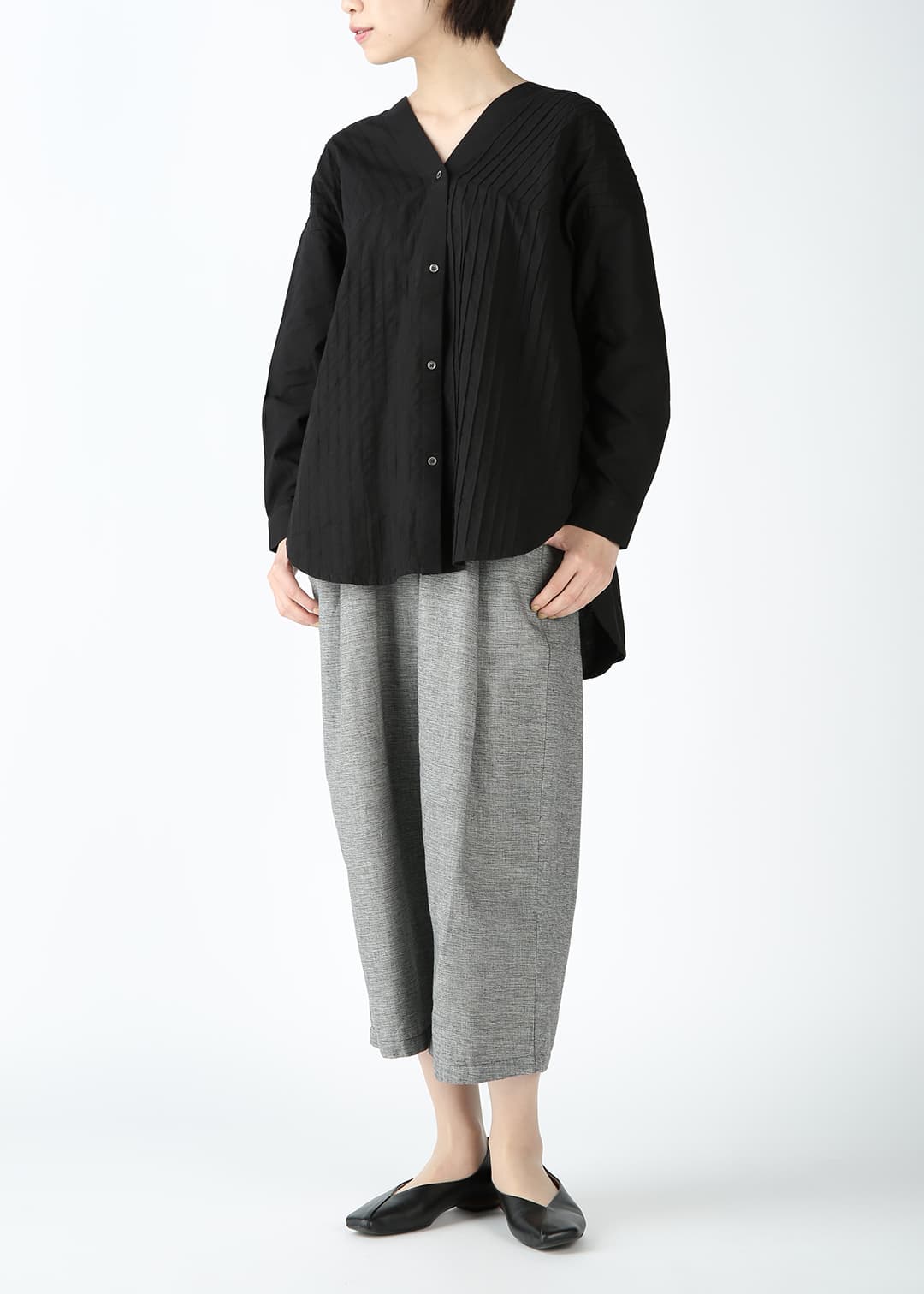 150dt Khadi Pintuck U Hem Tunic – マザーハウス 公式サイト