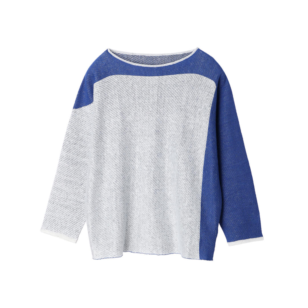 Kirie Jacquard Sweater 12gg Linen – マザーハウス 公式サイト